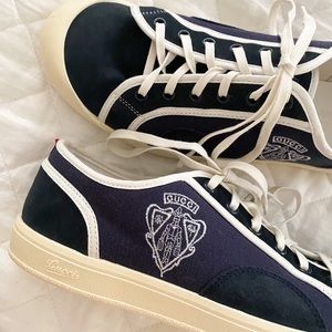 NWT Gucci Blue & White Sneakers